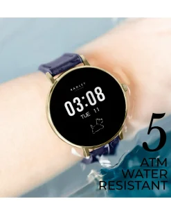 Radley Series 28 AMOLED Leather Strap Watch - Ink