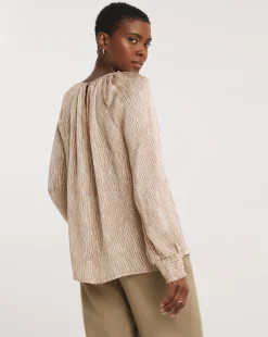 Raglan Sleeve Satin Top