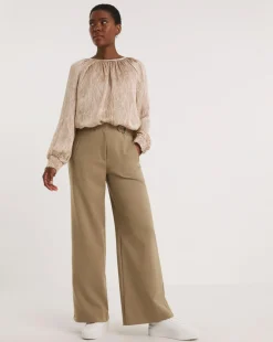 Raglan Sleeve Satin Top