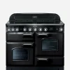 Rangemaster CDL110EIBL/C Deluxe 110 Induction Range Cooker Black & Chrome