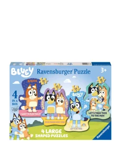 Ravensburger Bluey 4x Large Shaped Puzzles