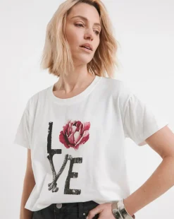 Religion Embellished Graphic Spirit Tee