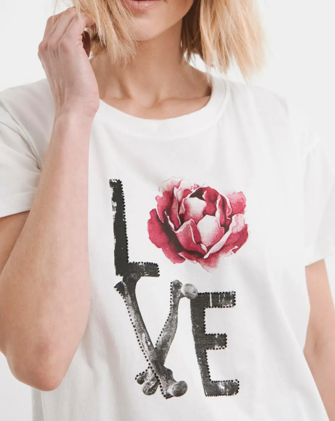 Religion Embellished Graphic Spirit Tee