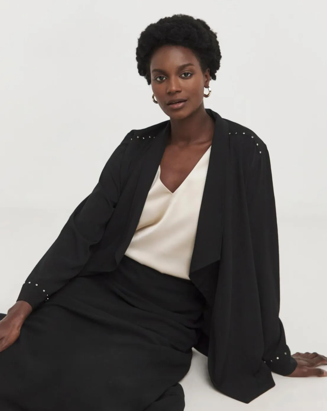 Religion Studded Waterfall Jacket