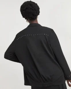 Religion Studded Waterfall Jacket