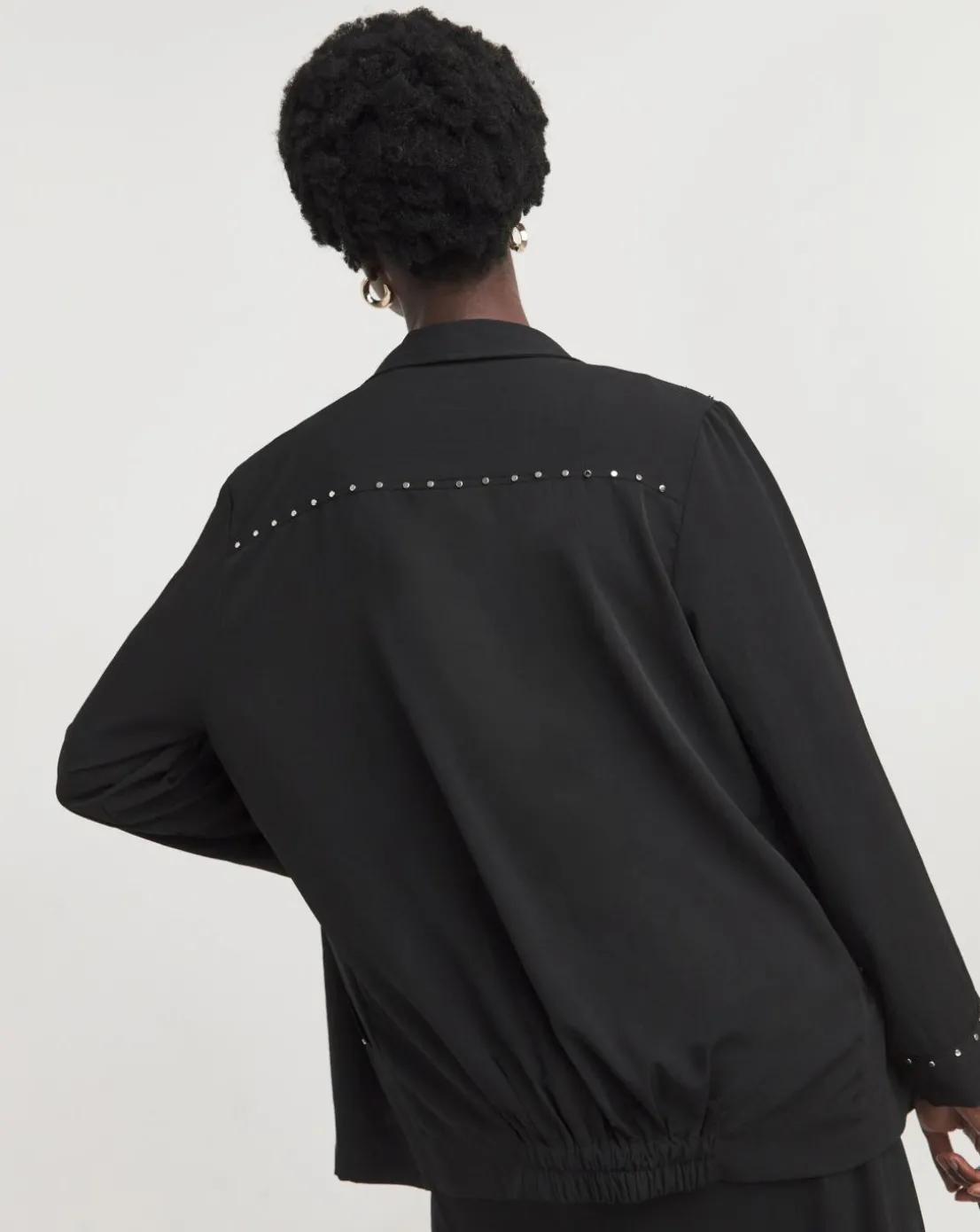 Religion Studded Waterfall Jacket