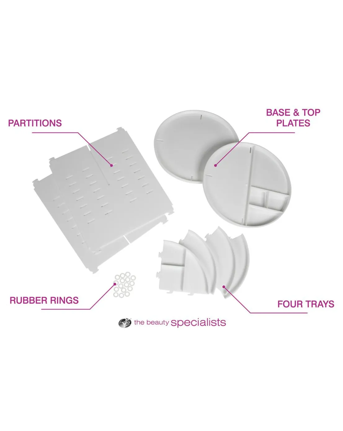 Rio Cosmetic & Brush 360 Degree Storage Carousel