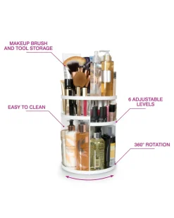 Rio Cosmetic & Brush 360 Degree Storage Carousel