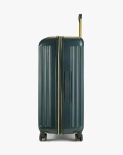 Rock Aria Large Suitcase - Green with Gold