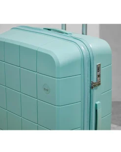 Rock Pixel 3pc Suitcase Set - Pastel Green