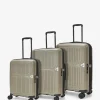 Rock Vancouver 3pc Suitcase Set - Pebble