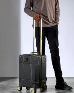 Rock Vintage Cabin Suitcase - Black