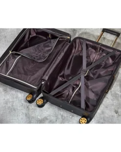 Rock Vintage Cabin Suitcase - Black