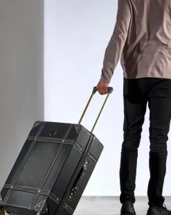 Rock Vintage Medium Suitcase - Black