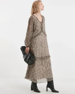 Ruffle Front Maxi Dress