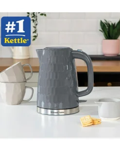Russell Hobbs 26053 Textured Honeycomb Grey Kettle