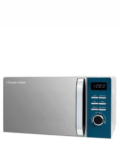 Russell Hobbs Distinctions 20 Litre Ocean Blue Stainless Steel Digital Microwave