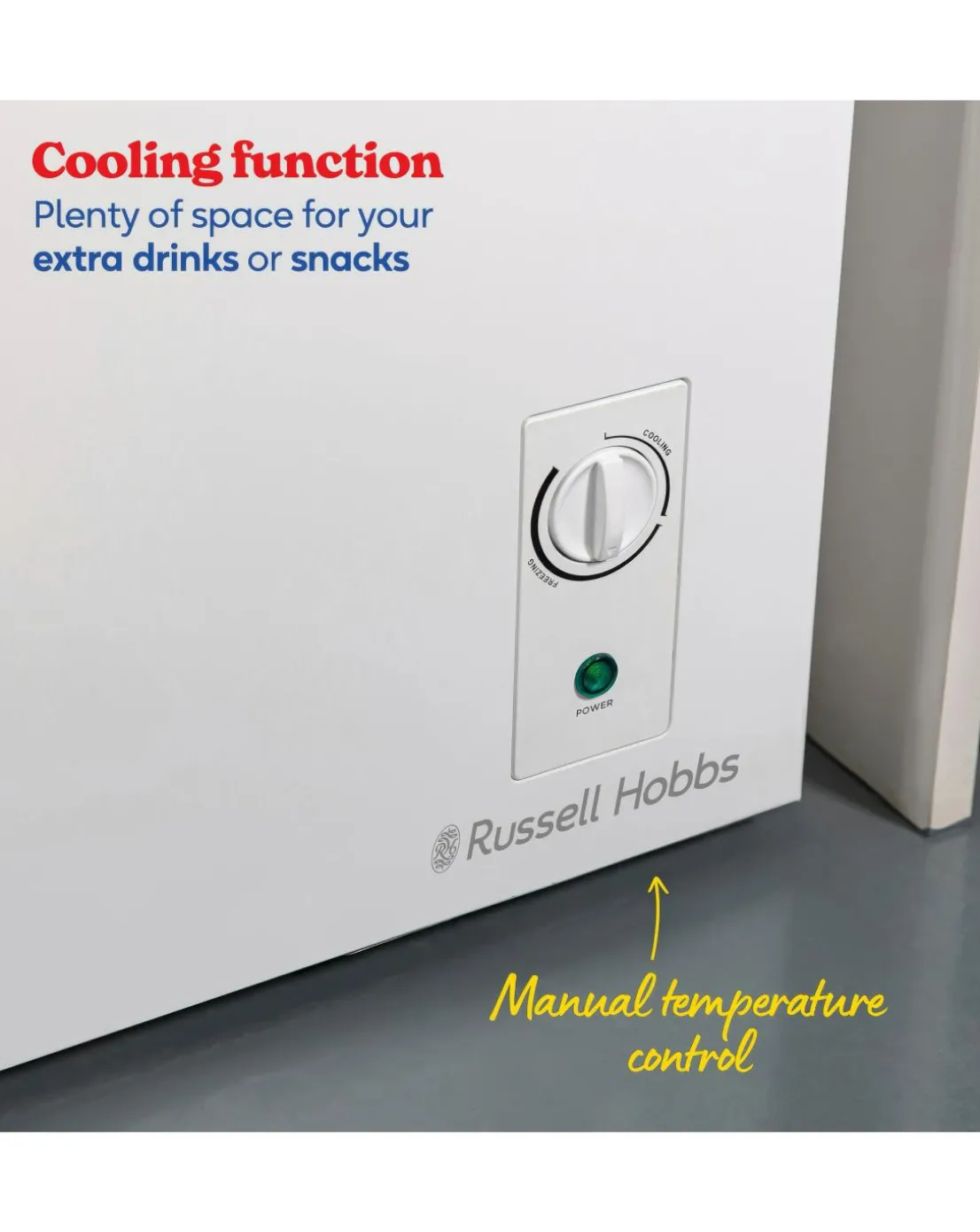 Russell Hobbs RH198CF0E1W 198 Litre Chest Freezer - White