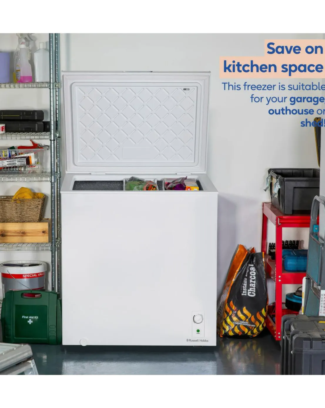 Russell Hobbs RH198CF0E1W 198 Litre Chest Freezer - White