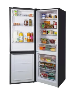 Russell Hobbs RH186FFF60B Frost Free Fridge Freezer - Black- E Rated 186 CM