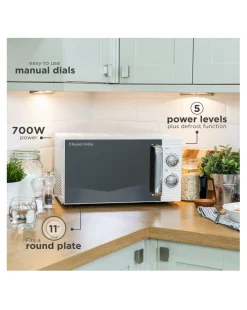 Russell Hobbs RHM1731 17Litre Inspire Compact Manual Microwave - White
