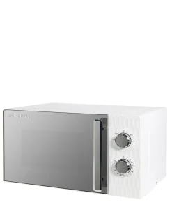 Russell Hobbs RHMM715 17Litre Textured Honeycomb Manual Microwave- White