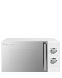 Russell Hobbs RHMM715 17Litre Textured Honeycomb Manual Microwave- White