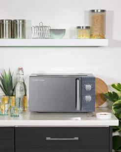 Russell Hobbs RHMM715G 17Litre Textured Honeycomb Manual Microwave- Grey