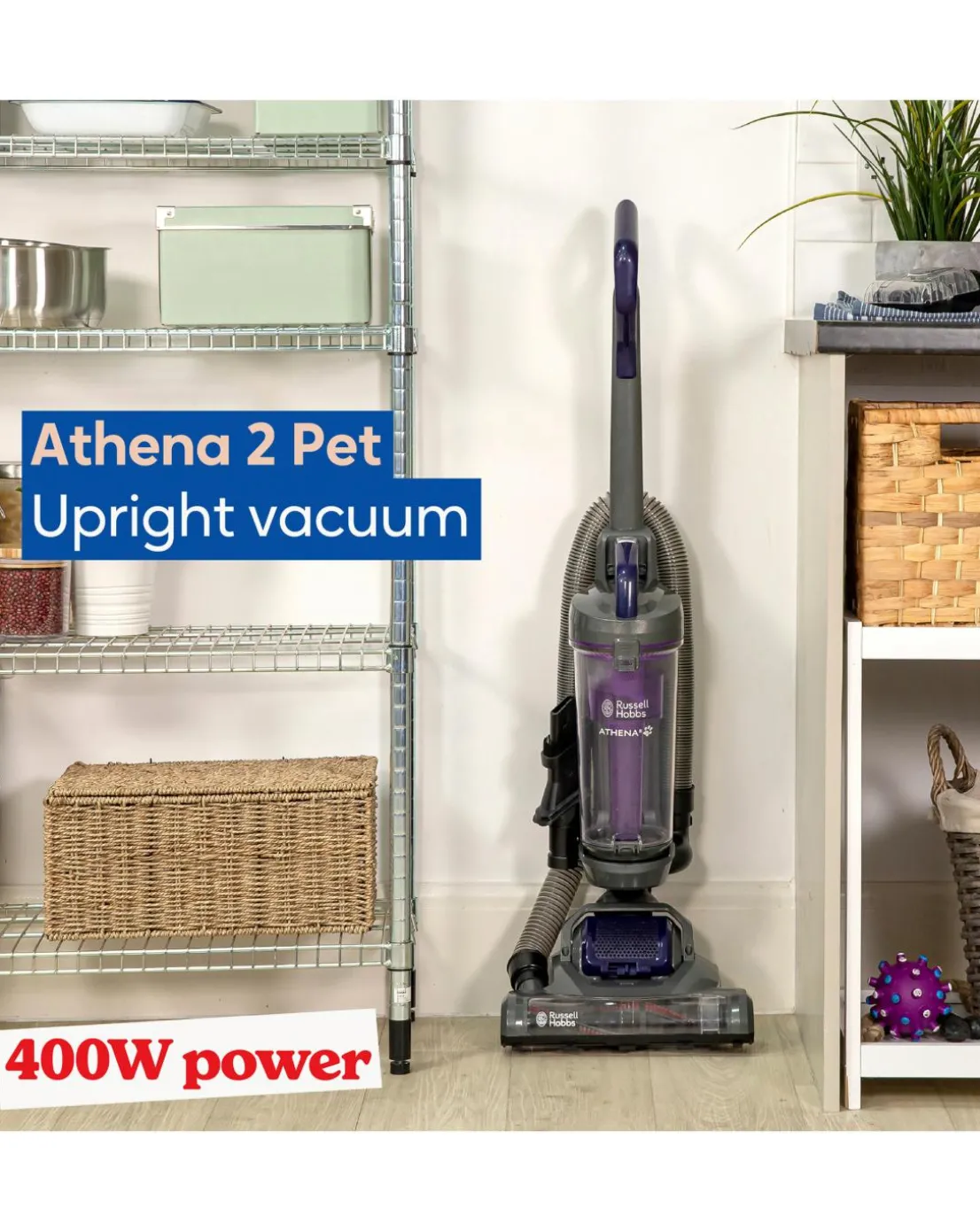 Russell Hobbs RHUV5601 Athena Pet Upright Vacuum