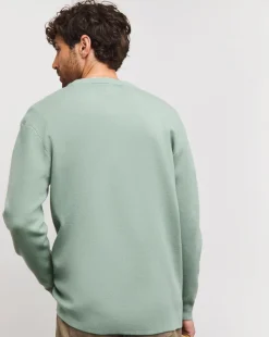Sage Soft Touch Crew Neck Jumper