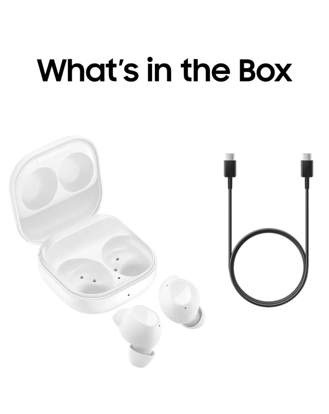 Samsung Galaxy Buds FE Wireless Earbuds - White
