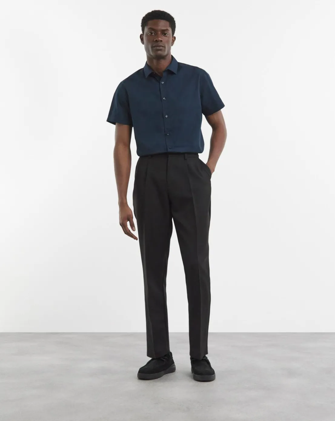 Short Sleeve Formal Shirt Long