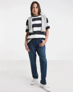 Short Sleeve Wide Stripe T-Shirt