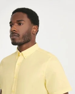 Short Sleeve Yellow Oxford Shirt Regular