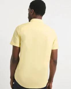 Short Sleeve Yellow Oxford Shirt Regular