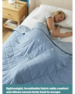 Silentnight Restore Cooling Lightweight Blanket Blue