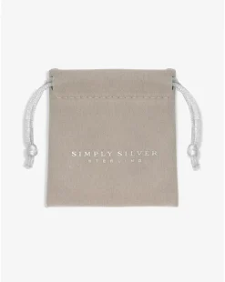 Simply Silver Sterling Silver 925 Cubic Zirconia Diamond Cut Clover Bracelet