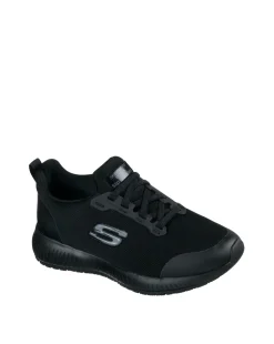 Skechers Black Squad SR Work Wear Wide Fit Shoes