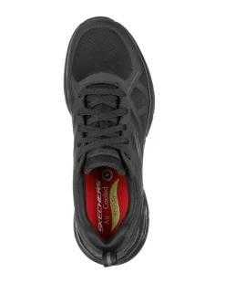 Skechers Lace-Up Athletic Trainers with Arch Fit Support - Black