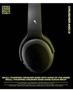 Skullcandy Crusher ANC 2 Wireless Over-ear Headphones - True Black