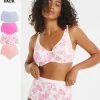 Slimma 4 Pack Full Brief Knickers Pastel Floral