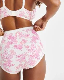 Slimma 4 Pack Full Brief Knickers Pastel Floral