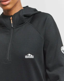 Snowdonia Black Grid Fleece Base Layer