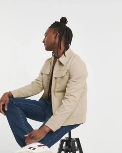 Stone Linen Harrington