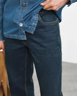 Straight Fit Stretch Jeans Dark Tint