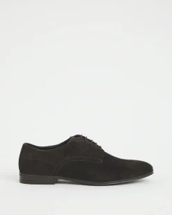 Suede Formal Derby Shoe Wide Fit