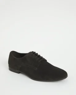 Suede Formal Derby Shoe Wide Fit