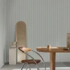Superfresco Tactile Pinstripe Grey Wallpaper