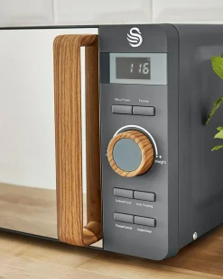Swan SM22036LGRYN 20Litre Nordic Style Digital Microwave - Grey