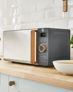Swan SM22036LGRYN 20Litre Nordic Style Digital Microwave - Grey